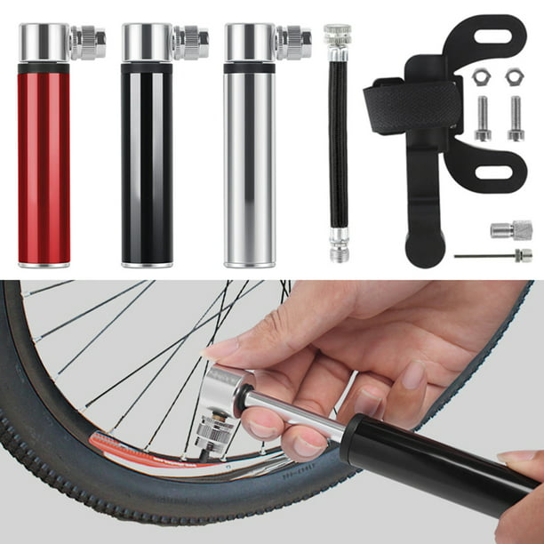 1x Bicycle Air Pump Mini Portable Lightweight Tyre Inflator Cycle Mountain Bike